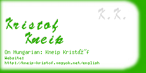 kristof kneip business card